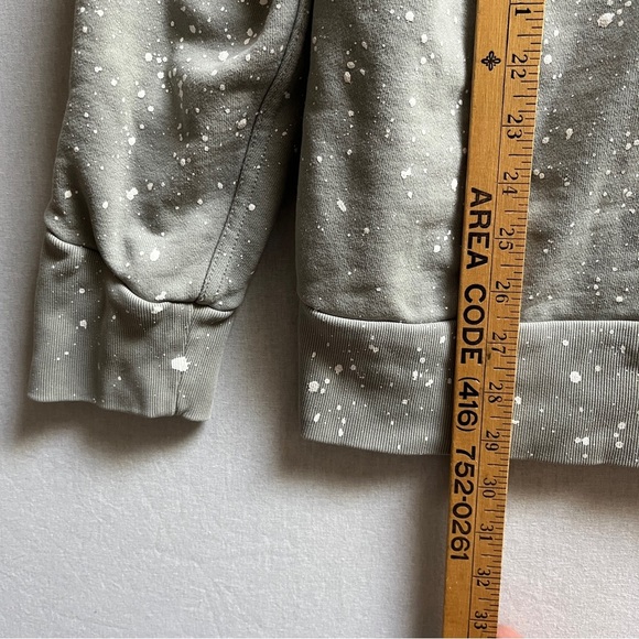 G Star by Marc Newson paint splatter design heavyweight cotton Hoodie Sz L - Picture 7 of 8